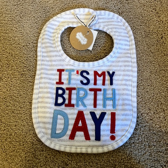 Mud Pie Birthday Bib. Never Used. - Picture 1 of 2